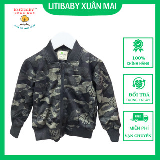 Áo khoác bomber Thương Hiệu  Litibaby Size 7-12, Dành  cho bé từ 21kg đến 35kg