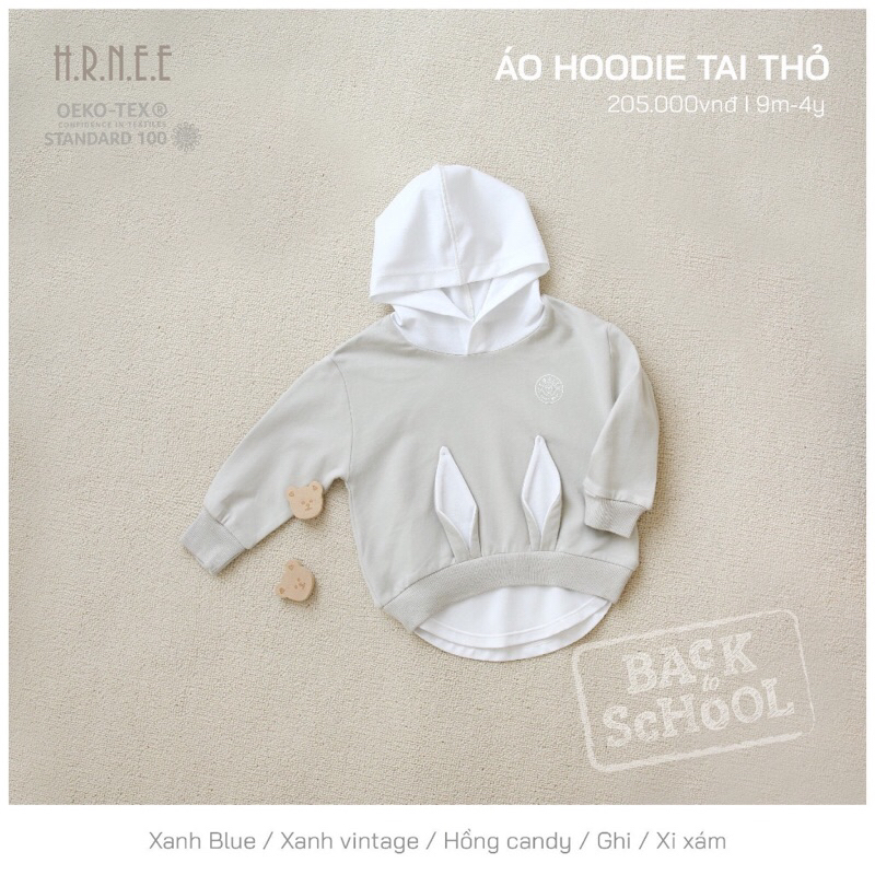 ÁO HOODIE TAI THỎ