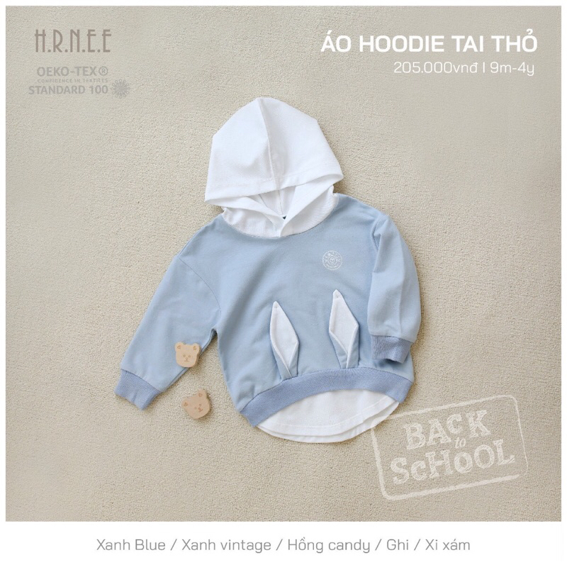 ÁO HOODIE TAI THỎ