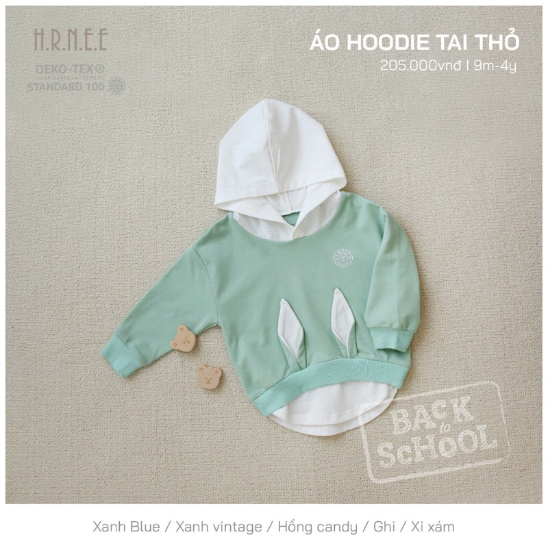 ÁO HOODIE TAI THỎ
