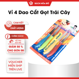 Vỉ 4 dao cắt gọt trái cây siêu bén Bách hoá đô