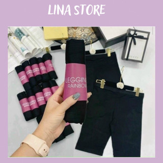 Quần legging lửng đùi nữ - cuộn tím