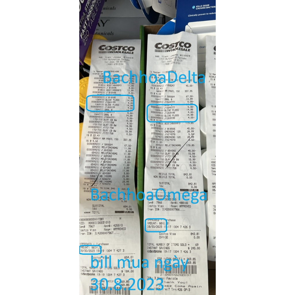 Chỉ nha khoa oral b glide của mỹ_có tách bán lẻ 1 cuộn nhỏ oral-b glide floss 6 pack