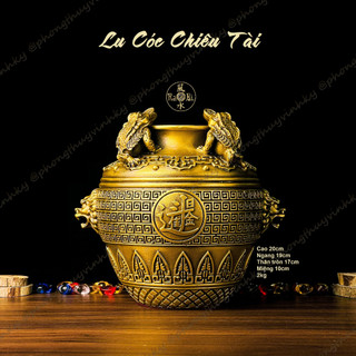 Lu cóc - lu chiêu tài tứ thiềm thừ - vật phẩm đồng phong thủy cao cấp