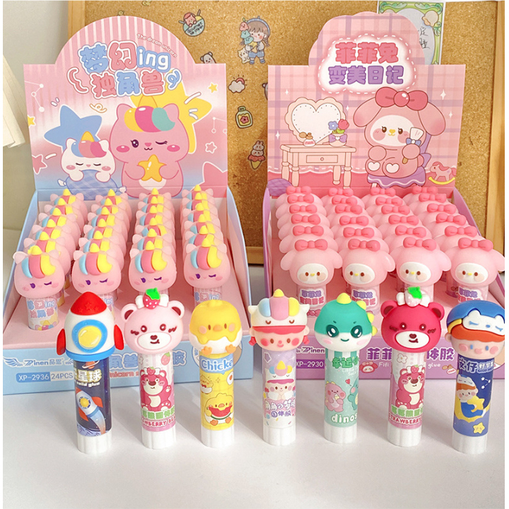 Hồ Khô Dán Giấy Hình Thú Siêu Dễ Thương Cute Cho Bé