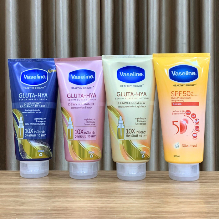 Sữa Dưỡng Thể Trắng Da Chống Nắng Vaseline Healthy Bright GLUTA-HYA SPF50+ PA++++ 300ml