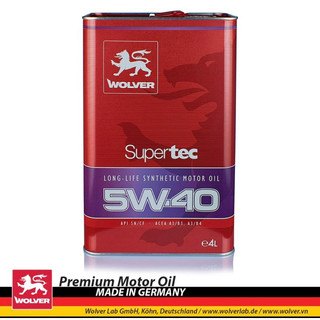 Dầu Nhớt Wolver Supertec 5w40 SN/CF Bảo Vệ Lên Tới 15.000km (nhập khẩu Germany)