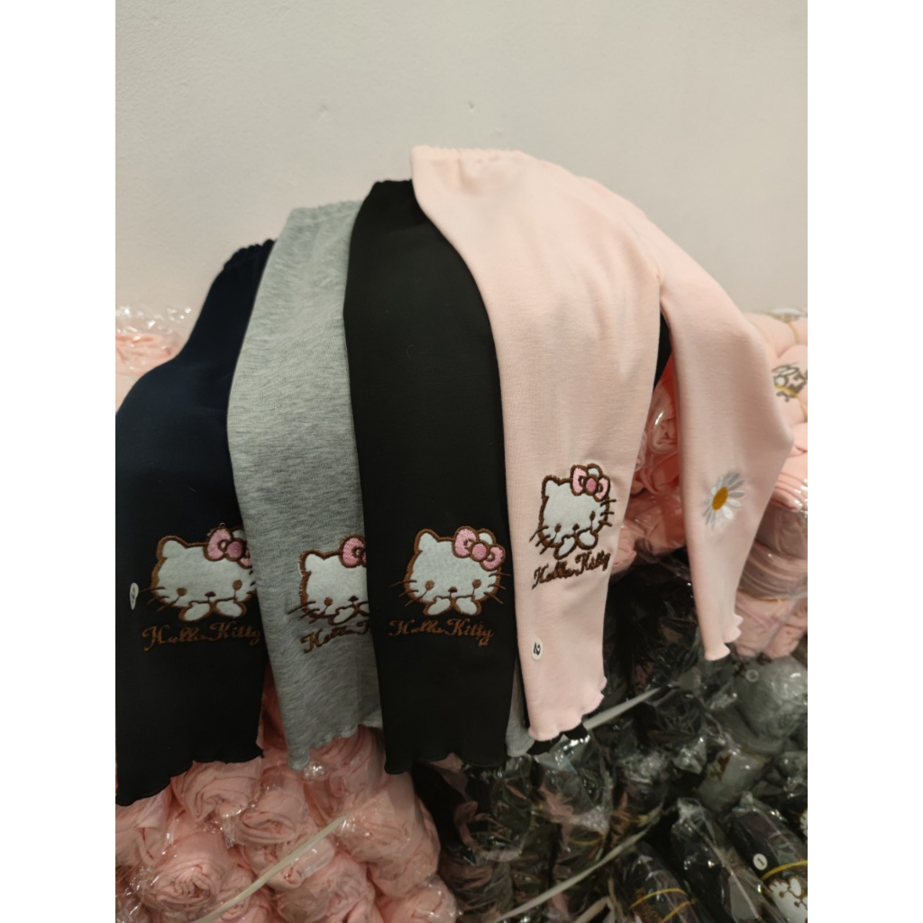 Quần legging bé gái hoạ tiết cực xinh chất cotton len  8-32kg