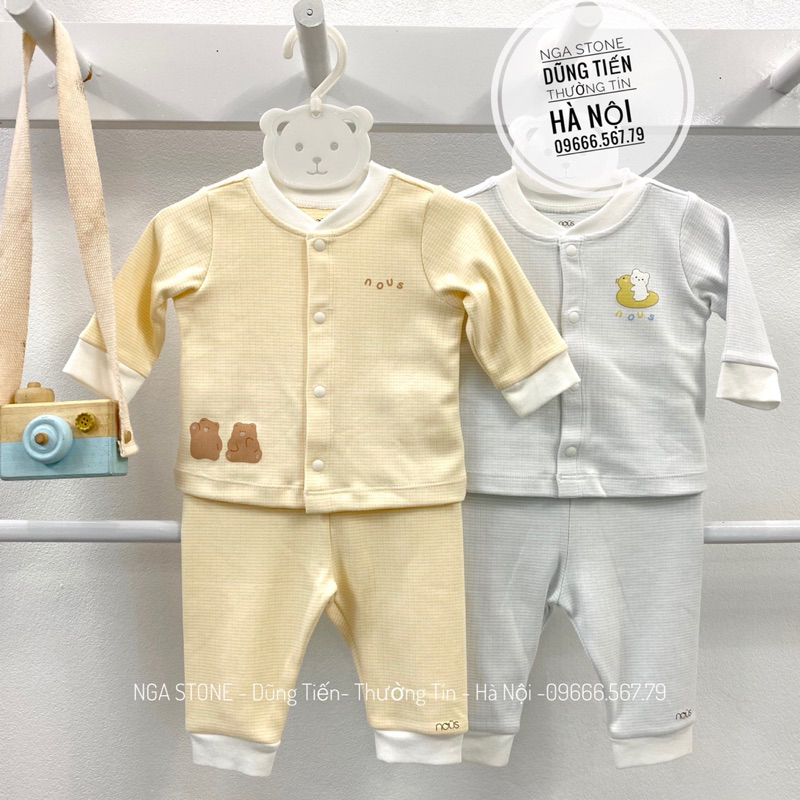 Bộ quần áo sơ sinh thu đông cho bé trai bé gái hãng nous