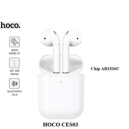 Tai nghe Bluetooth, Tai Nghe Không Dây TWS Hoco CES3 V5.0 Không Dây