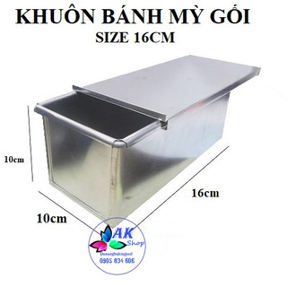 2412.181 khuôn nhôm gia công bánh mỳ gối size 16