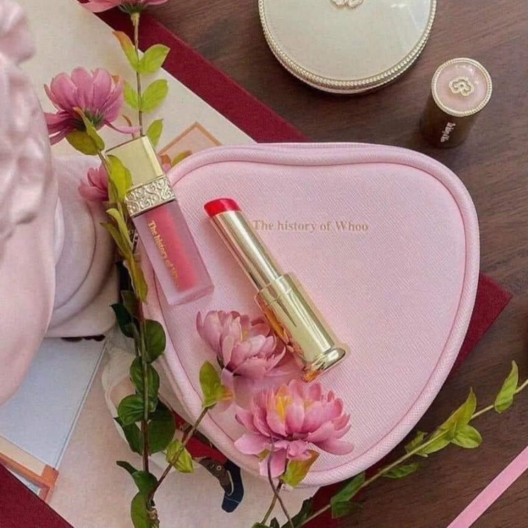 Set son Whoo Glow Lip Balm Special Set tặng túi trái tim