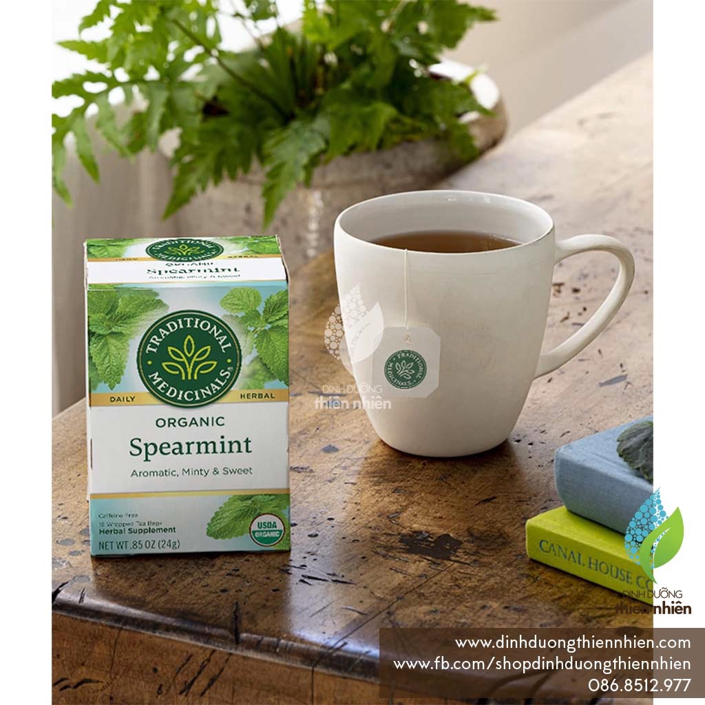 Trà Bạc Hà Spearmint Hữu Cơ Traditional Medicinals Organic Spearmint