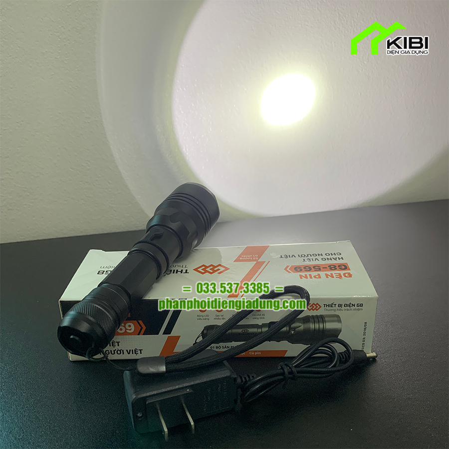 Den pin sieu sang, đèn pin chống nước G8 - 569