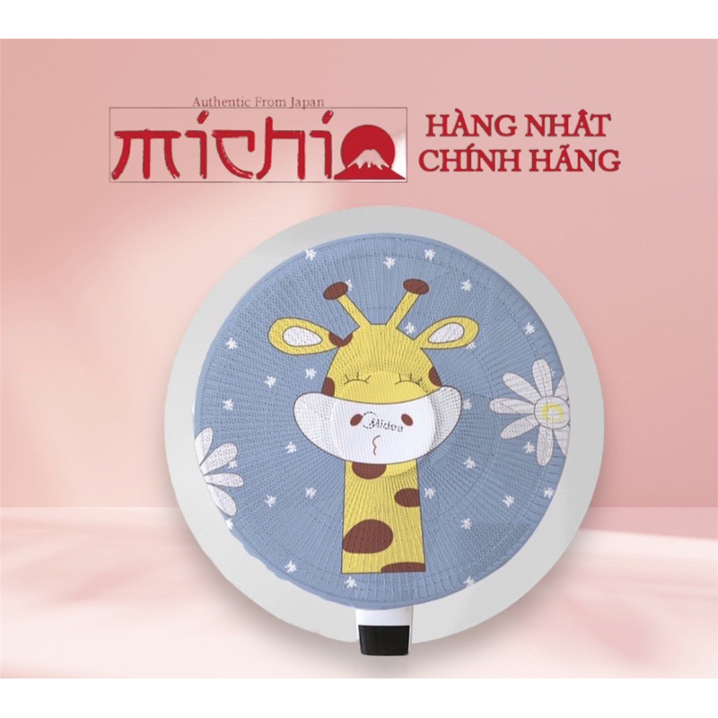 Lưới bọc quạt an toàn cho bé phủ cả mặt sau đường kính 50cm