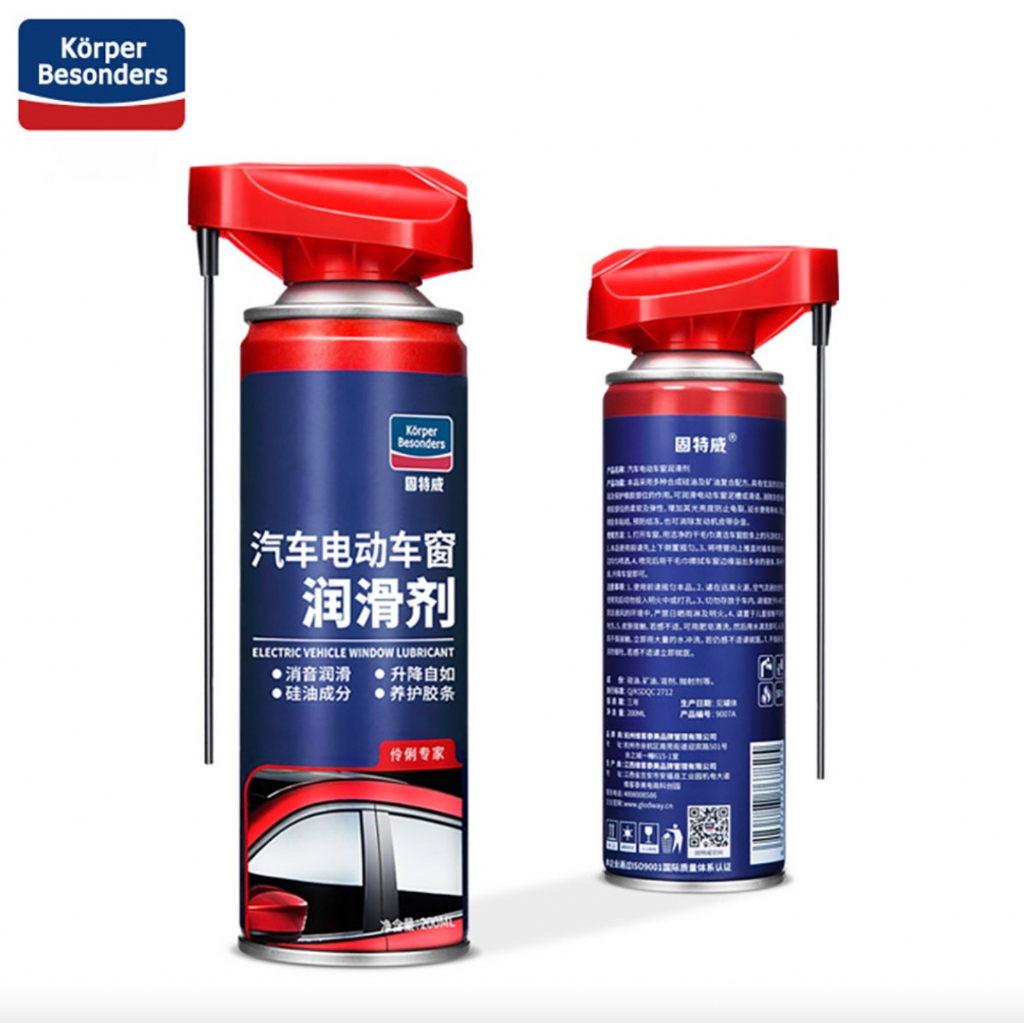 Chai Xịt Phục Hồi Bảo Dưỡng Cao Su Ron Cửa Korper Besonders Electric Vehicle Window Lubricant 200ml