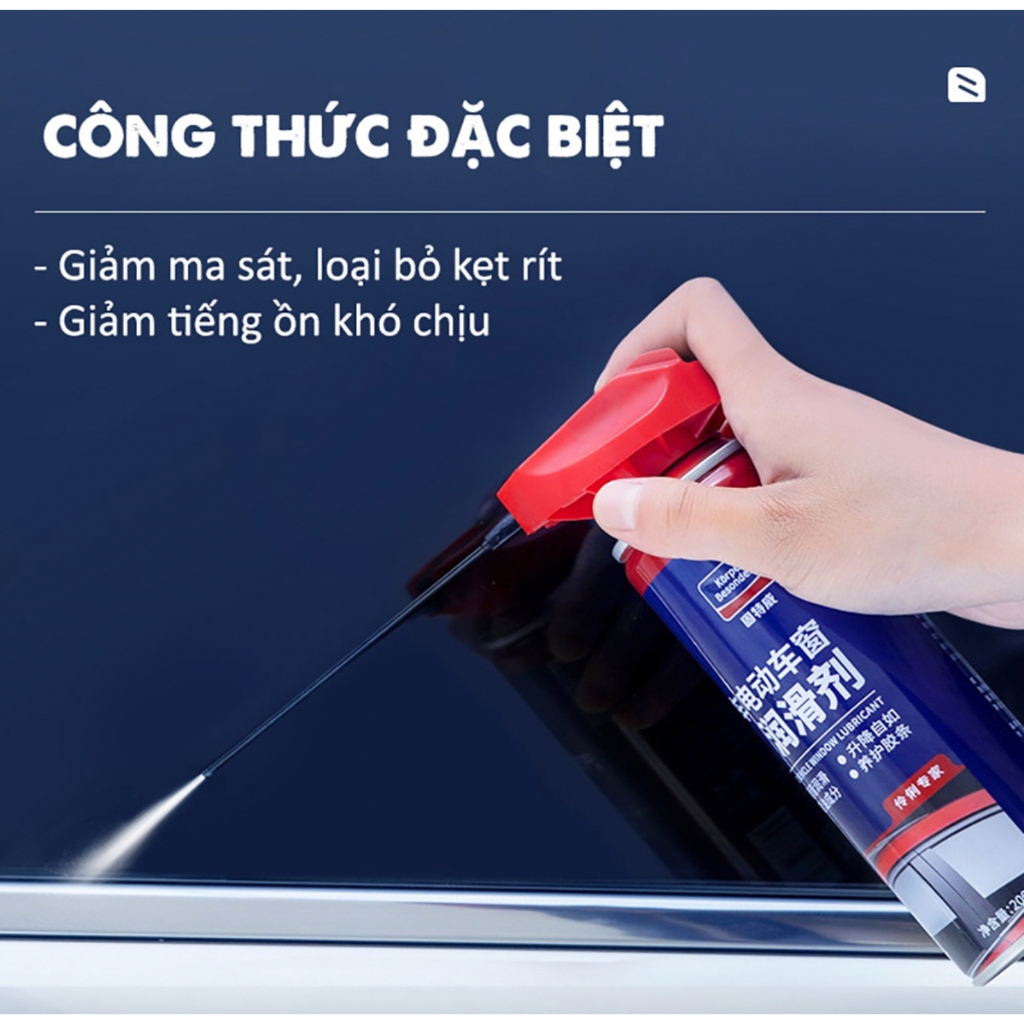 Chai Xịt Phục Hồi Bảo Dưỡng Cao Su Ron Cửa Korper Besonders Electric Vehicle Window Lubricant 200ml