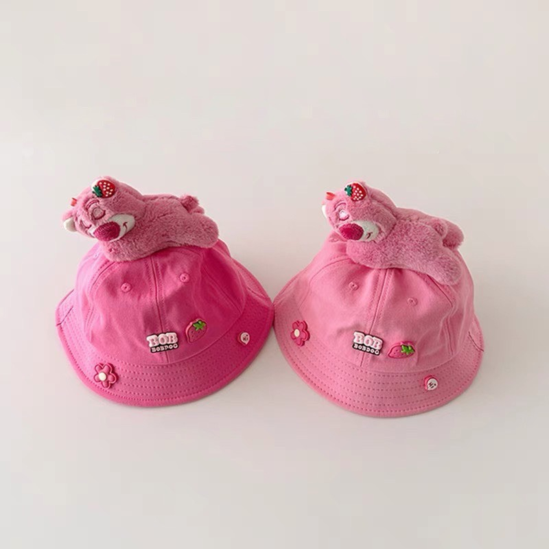 HÀNG QC  MŨ TAI BÈO GẤU DÂU CHO BÉ GÁI - NÓN VÀNH GẤU DÂU ĐI HỌC, ĐI CHƠI CHO TRẺ EM