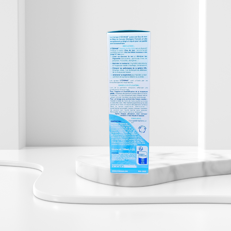 Xịt muối biển Sterimar Nose Hygiene Baby màu xanh chai 100ml