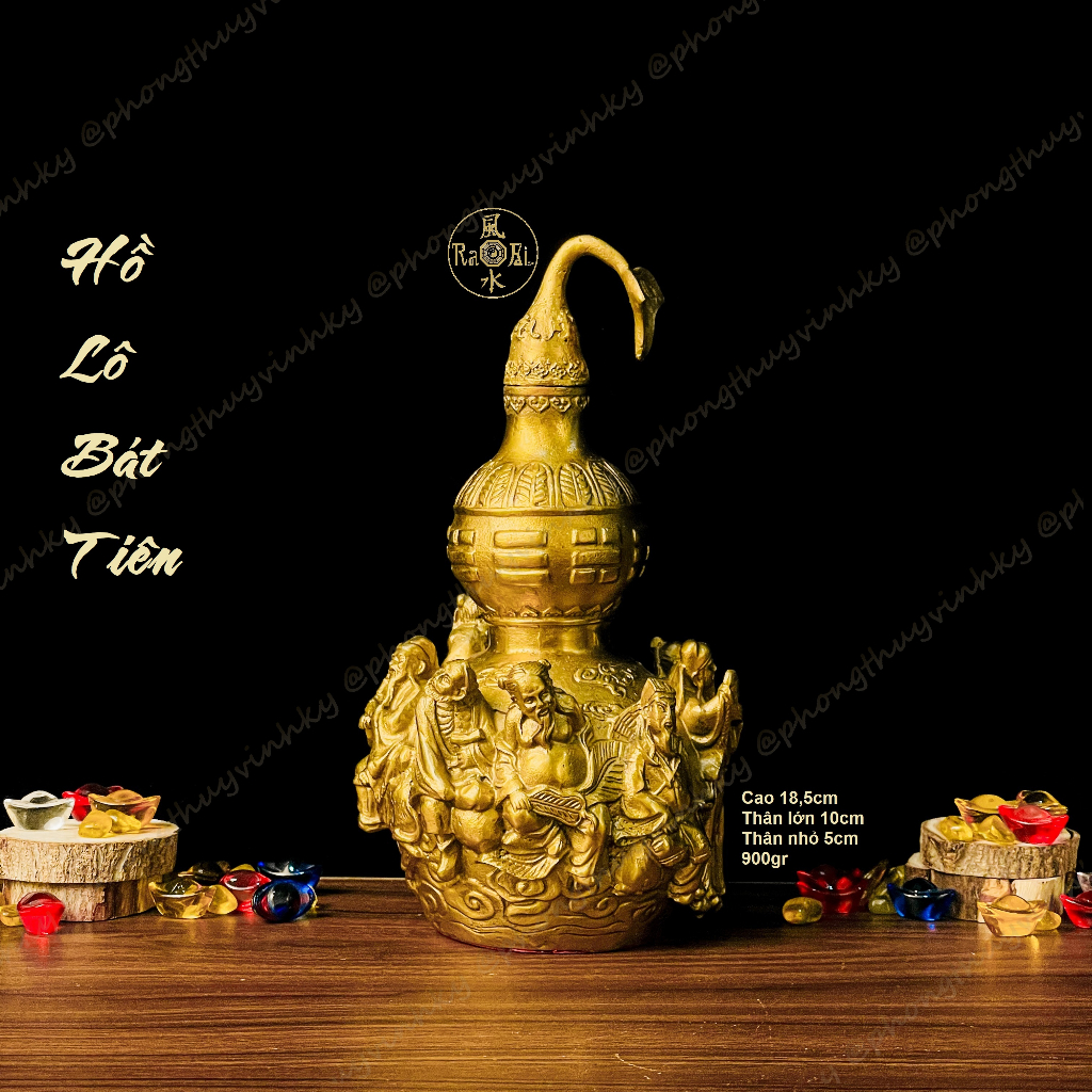 Hồ Lô Bát Tiên - Tượng Đồng Phong Thủy