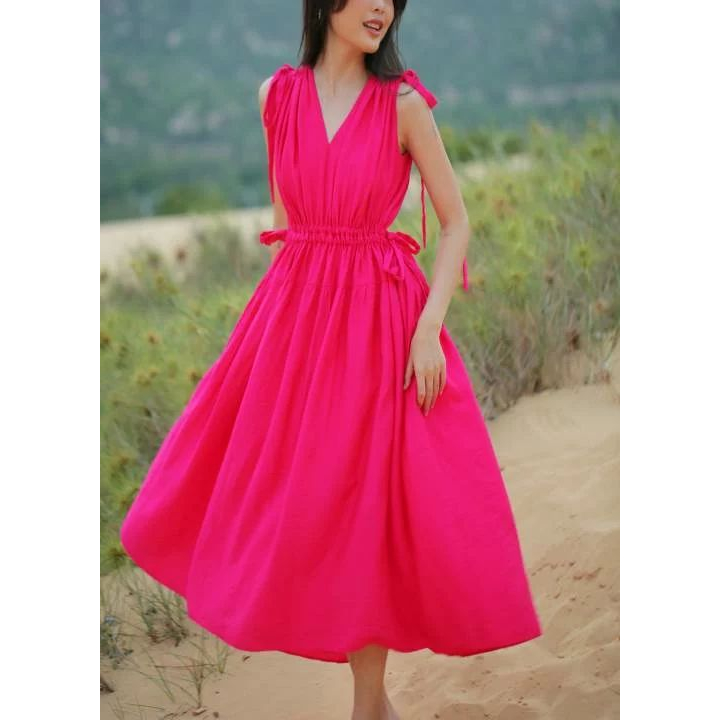SÒ VINTAGE – PINKY LOVE Đầm rút dây hở lưng
