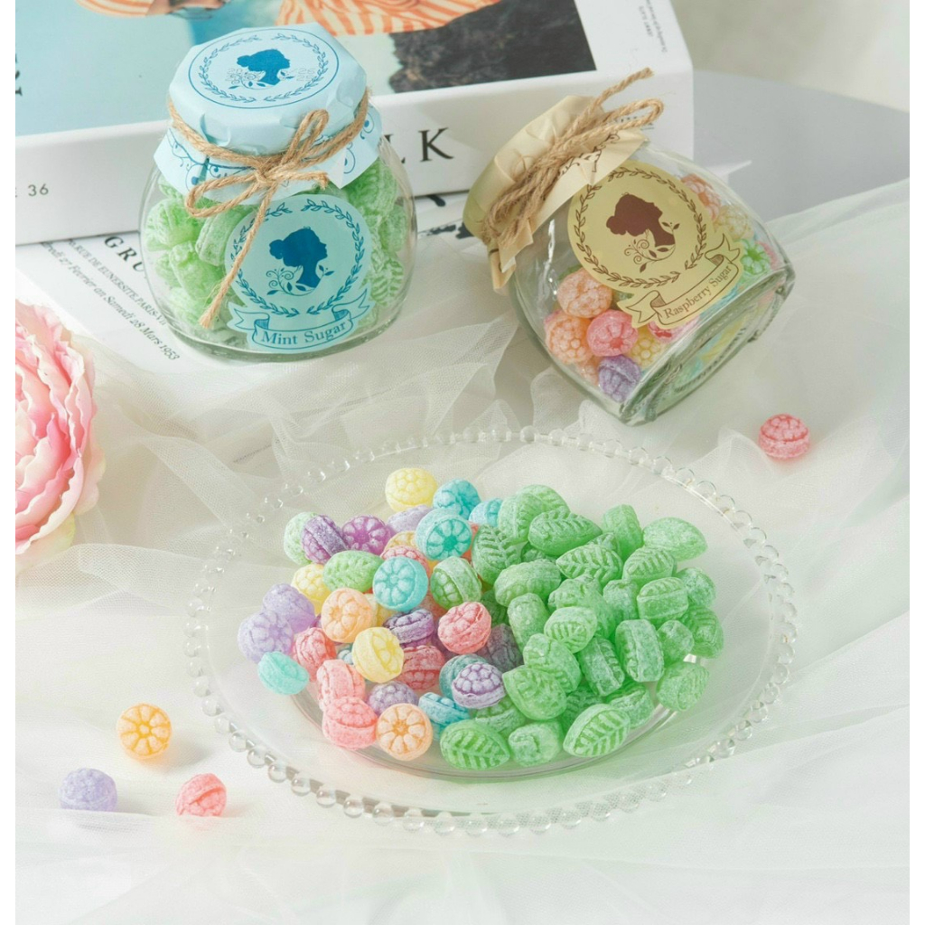 🫙🫙Kẹo hủ thuỷ tinh Raspberry Sugar 140gr  🫙🫙