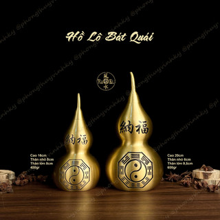 Hồ lô bát quái vàng - vật phẩm đồng phong thủy