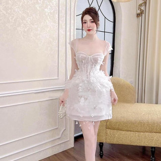 ĐẦM CUP HOA RƠI 3D ĐÍNH ĐÁ