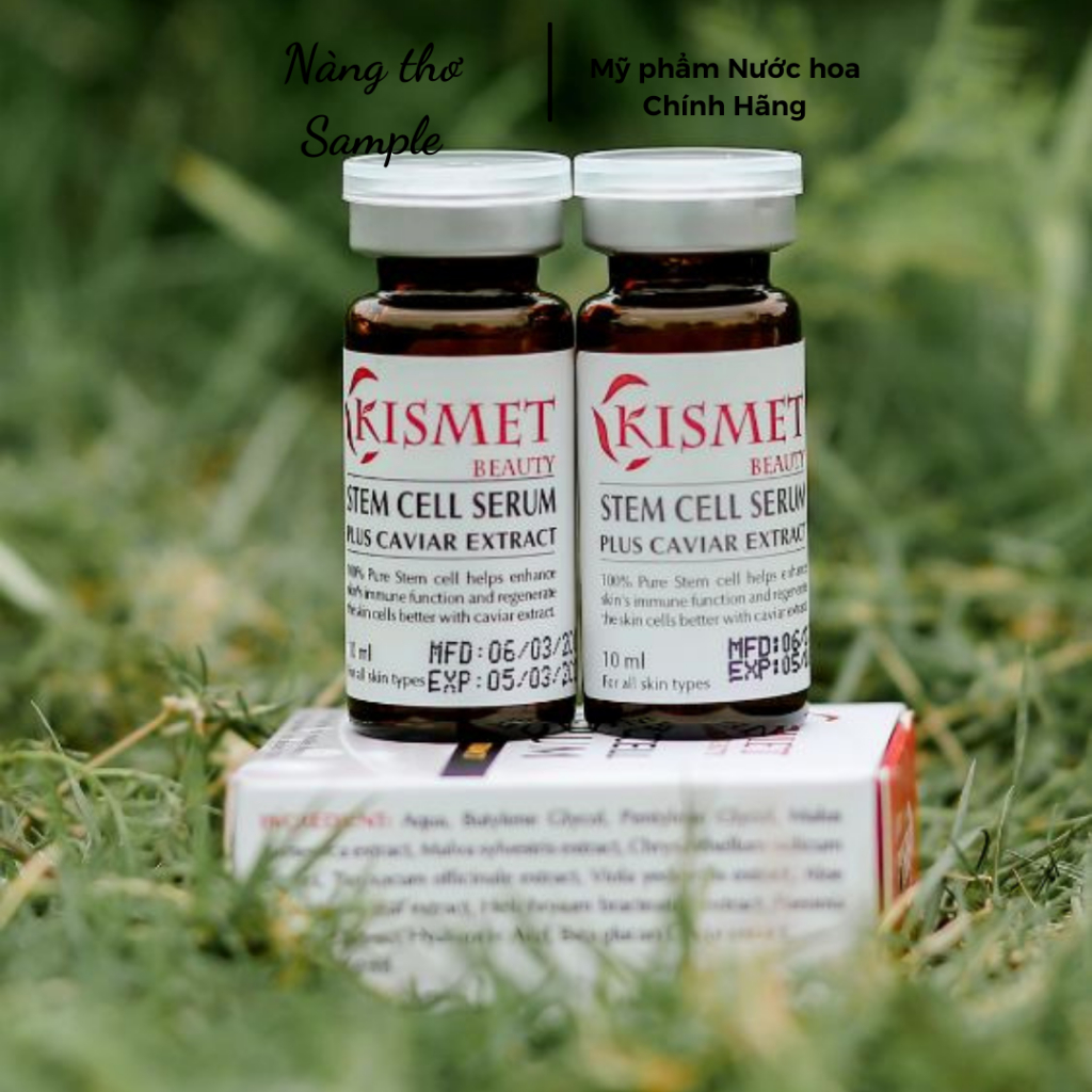 Serum Tế Bào Gốc Kismet Đức Trẻ Hóa Da Sau Laser, Dùng Hoá Chất, Lăn Kim - Nâng Cơ Mặt Se Khít Lỗ Chân Lông