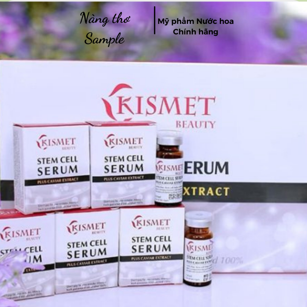 Serum Tế Bào Gốc Kismet Đức Trẻ Hóa Da Sau Laser, Dùng Hoá Chất, Lăn Kim - Nâng Cơ Mặt Se Khít Lỗ Chân Lông