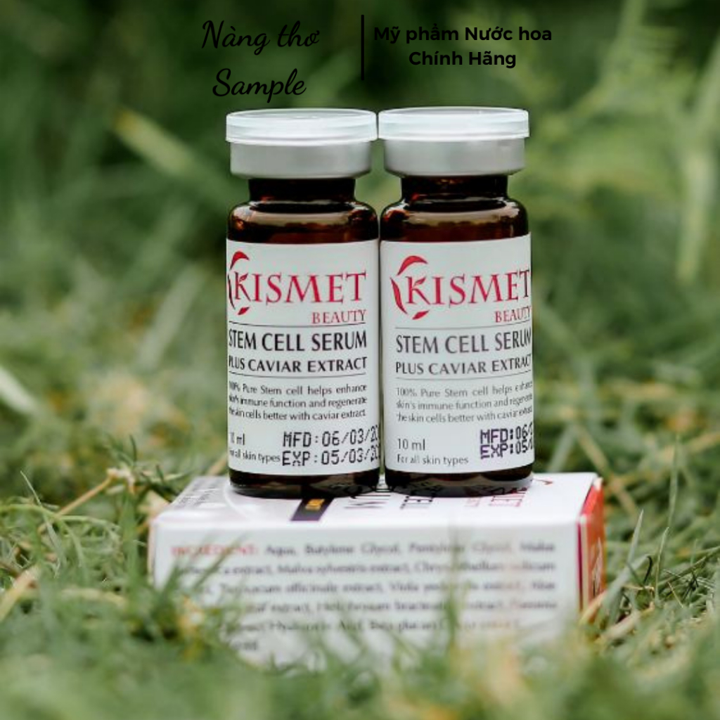 Serum Tế Bào Gốc Kismet Đức Trẻ Hóa Da Sau Laser, Dùng Hoá Chất, Lăn Kim - Nâng Cơ Mặt Se Khít Lỗ Chân Lông