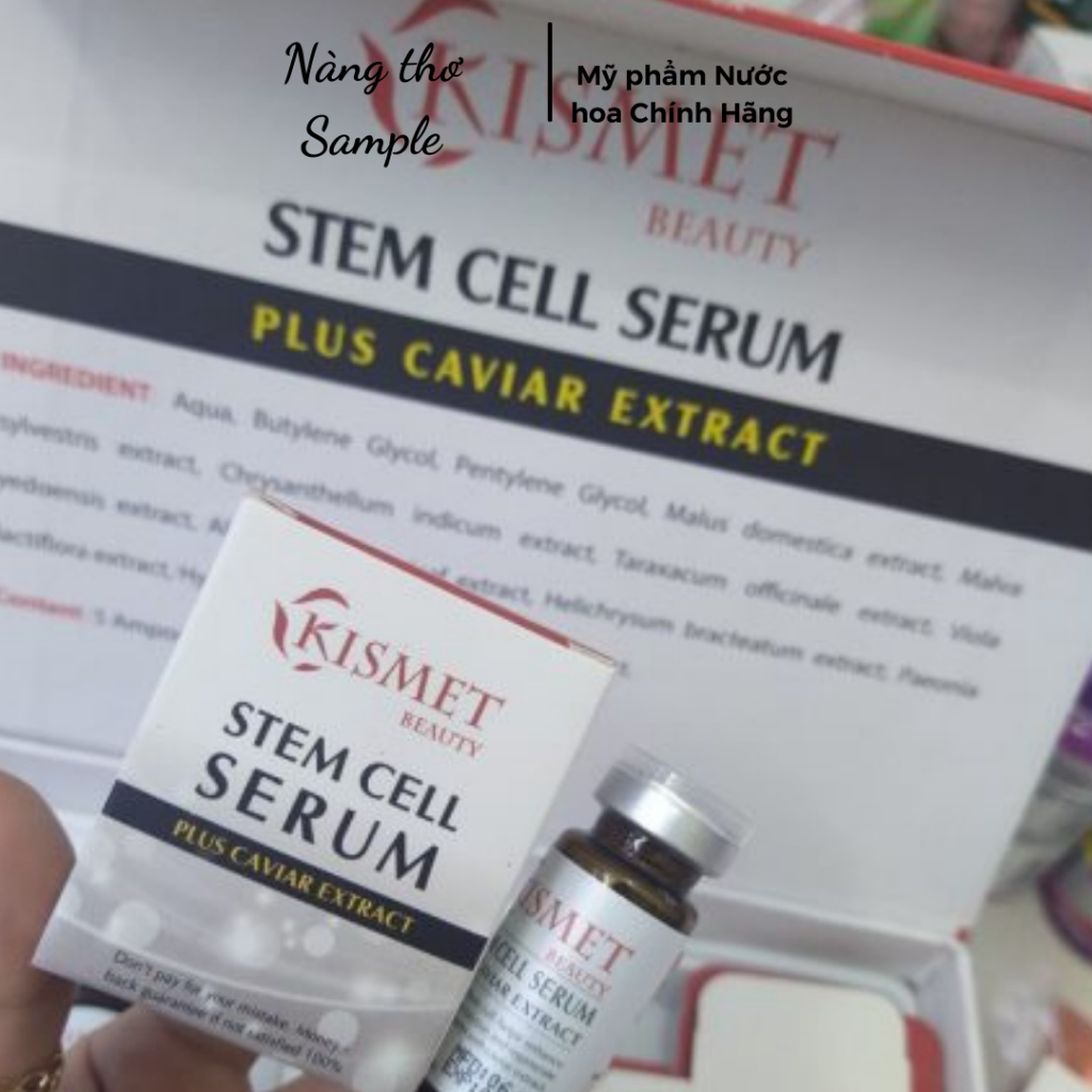 Serum Tế Bào Gốc Kismet Đức Trẻ Hóa Da Sau Laser, Dùng Hoá Chất, Lăn Kim - Nâng Cơ Mặt Se Khít Lỗ Chân Lông