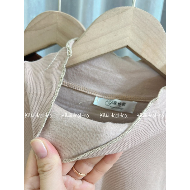 Áo Giữ Nhiệt Bầu Dài Tay Chất Thun Tăm Co Dãn