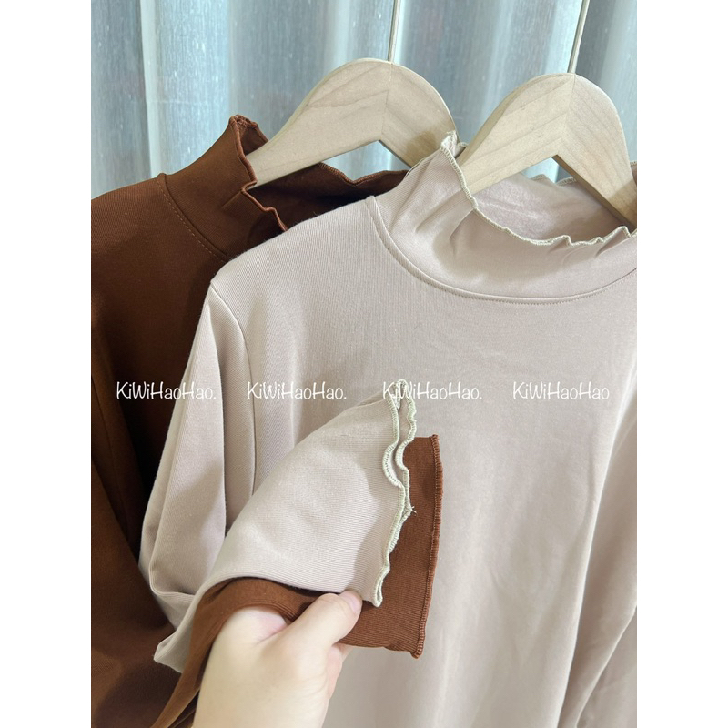 Áo Giữ Nhiệt Bầu Dài Tay Chất Thun Tăm Co Dãn