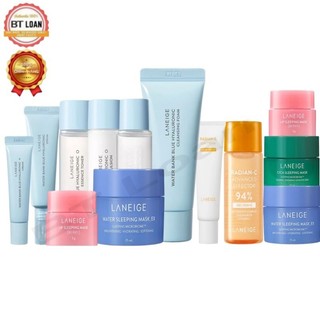 Sản phẩm dưỡng da làm sạch và nạ ngủ Laneige trải nghiệm dùng thử mini size tiết kiệm tiện lợi