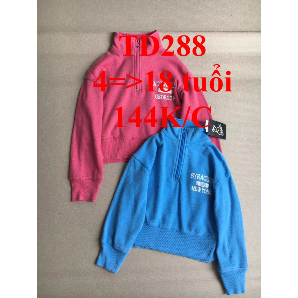 * Mã TD288: Áo nỉ Atlanta dư xịn