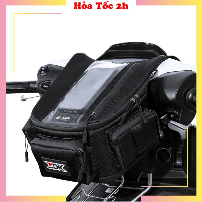 Túi Treo Đầu Ghi Đông Xe Máy Chiều Ngang - Dọc Xem Google Map, Chứa Đồ, Chạy Grab