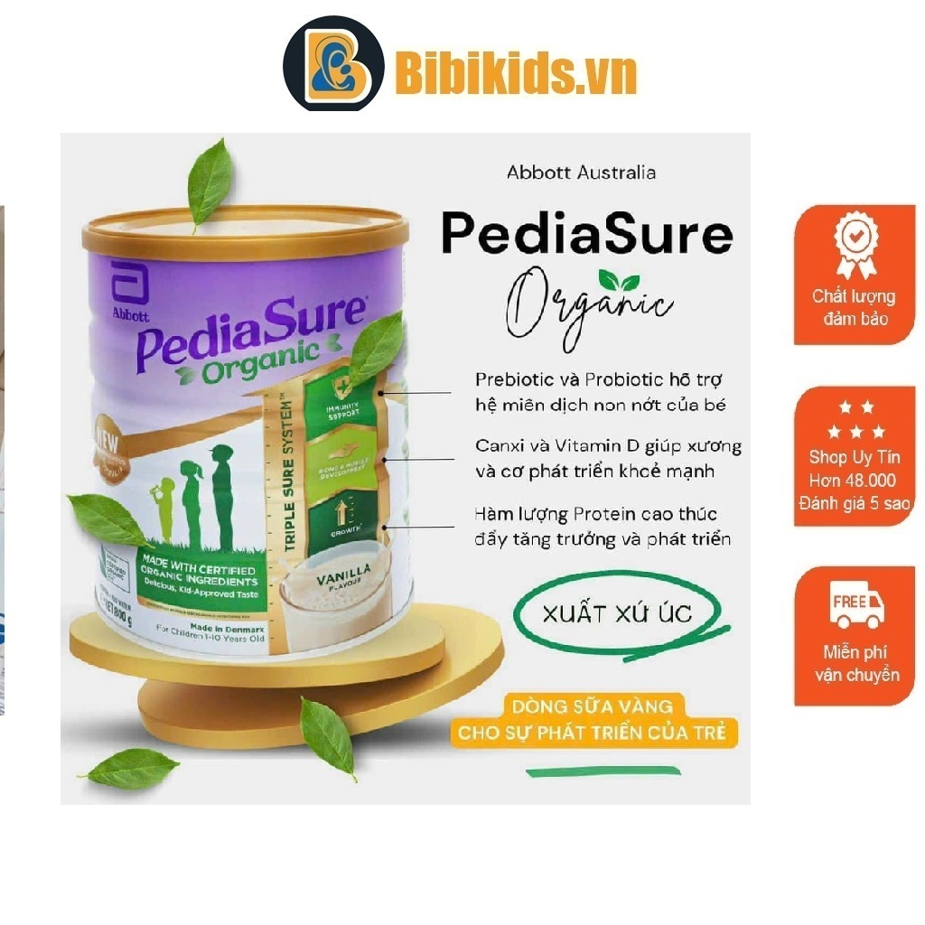 Có tem phụ - Sữa hữu cơ Pediasure Organic của Úc 800g