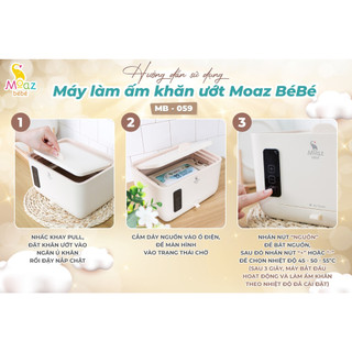 [MOAZBEBE] Máy Làm Ấm Khăn Ướt Moazbebe MB059
