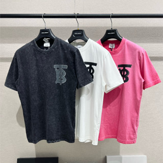 Áo thun Burberry thời trang Unisex nam nữ Form rộng Oversize chất liệu Cotton