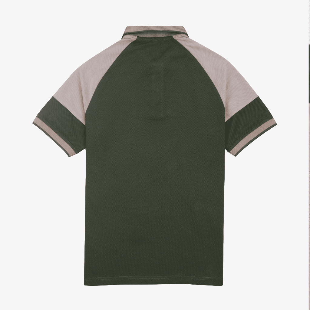 Áo thun Polo nam DONMAN chất liệu Premium CVC pique phối màu AT54