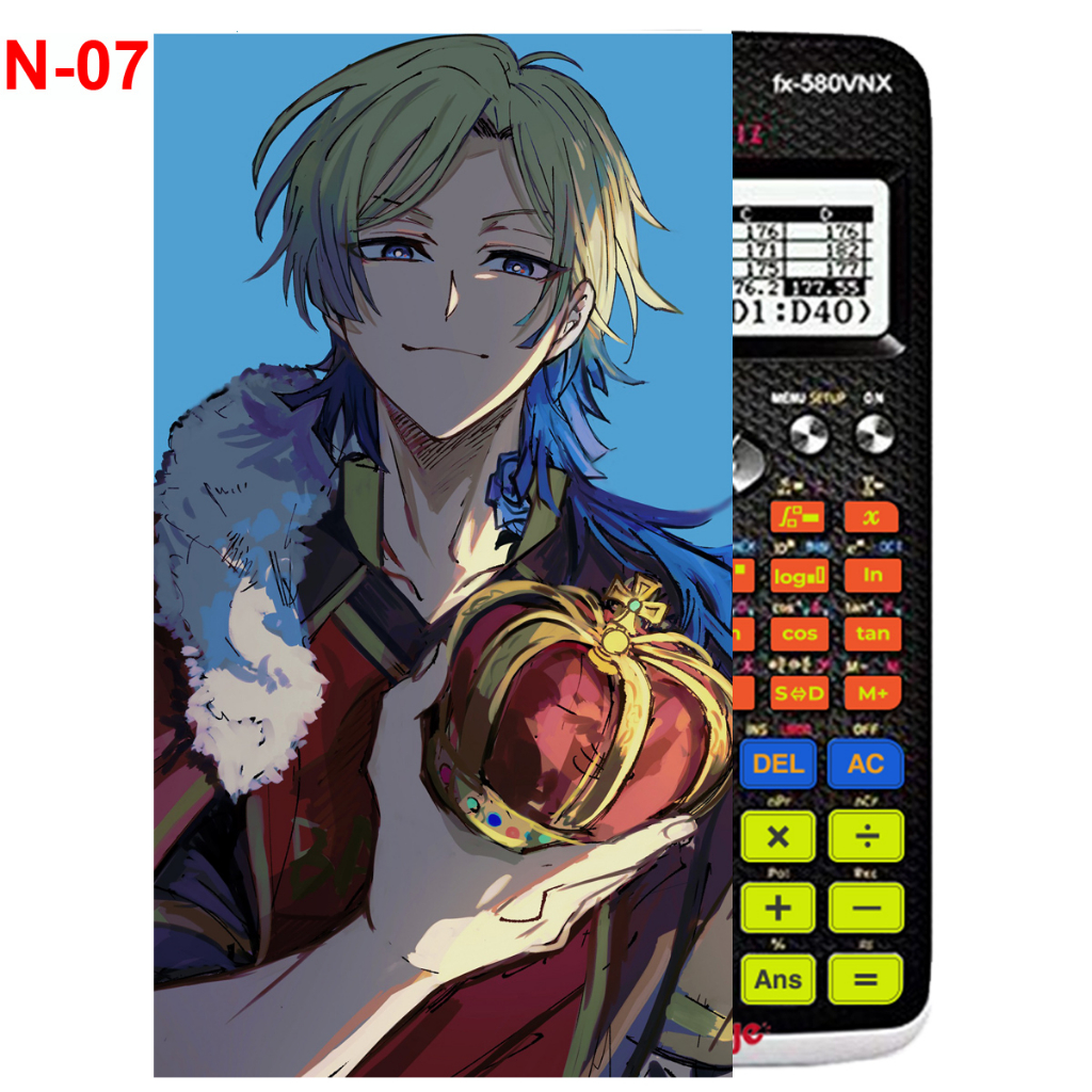 Decal - Hình dán Máy tính CASIO fx570, fx580...anime BLue Lock