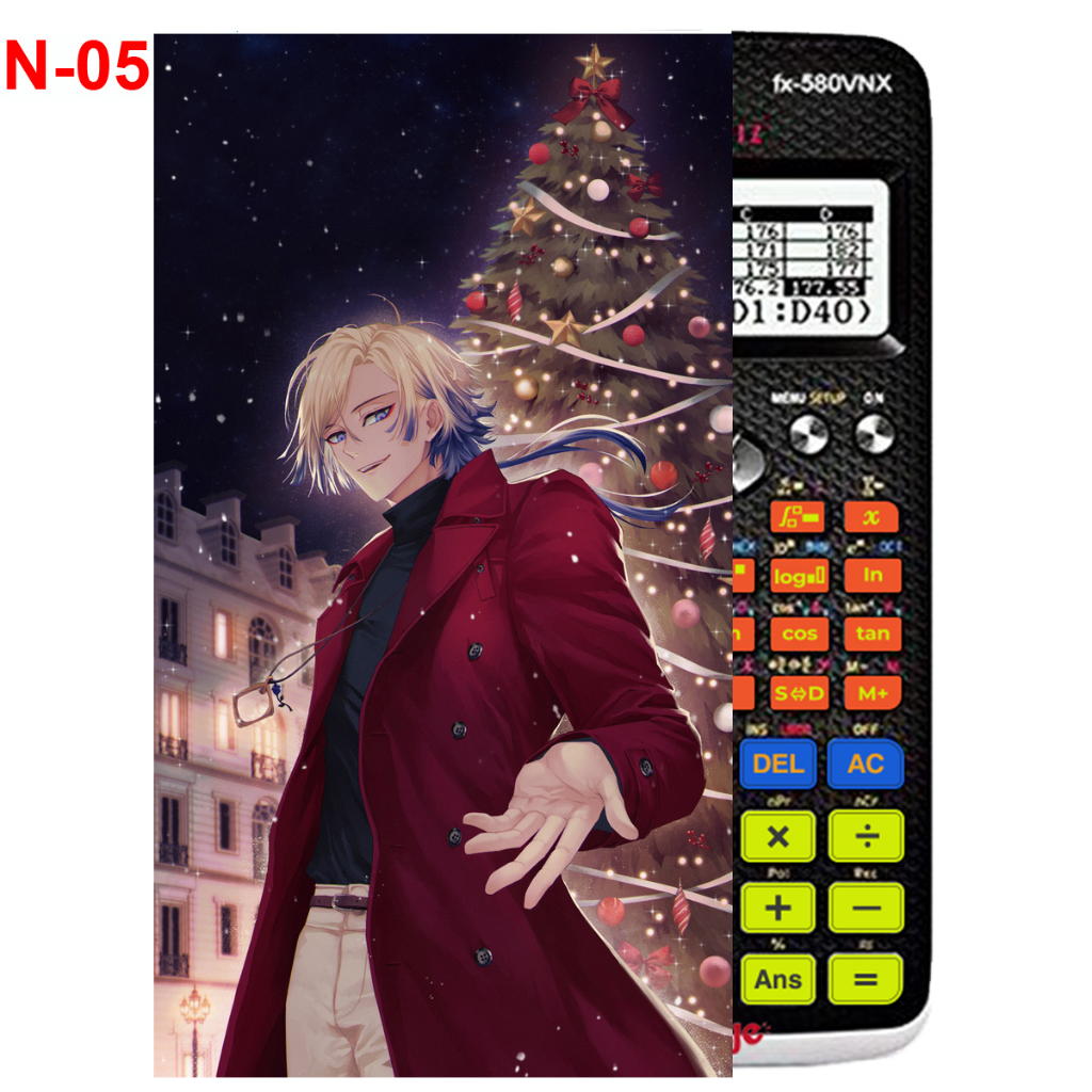 Decal - Hình dán Máy tính CASIO fx570, fx580...anime BLue Lock