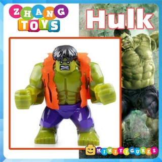 Đồ chơi Xếp hình Người khổng lồ xanh Hulk có áo choàng vải Minifigures Xinh EG18004 EG022