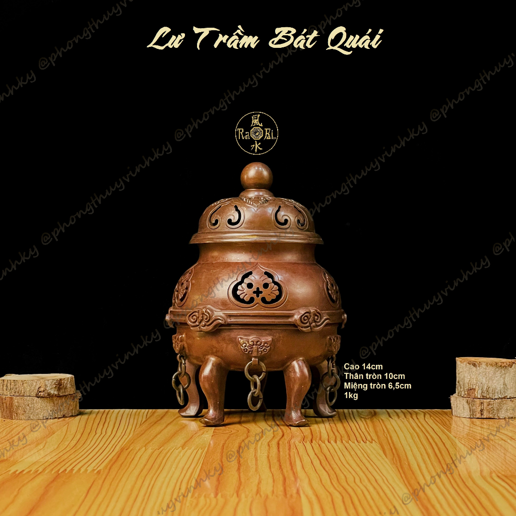 Lư Trầm - Lò Bát Quái Luyện Tiên Đơn của Thái Thượng Lão Quân - Vật Phẩm Đồng Phong Thủy