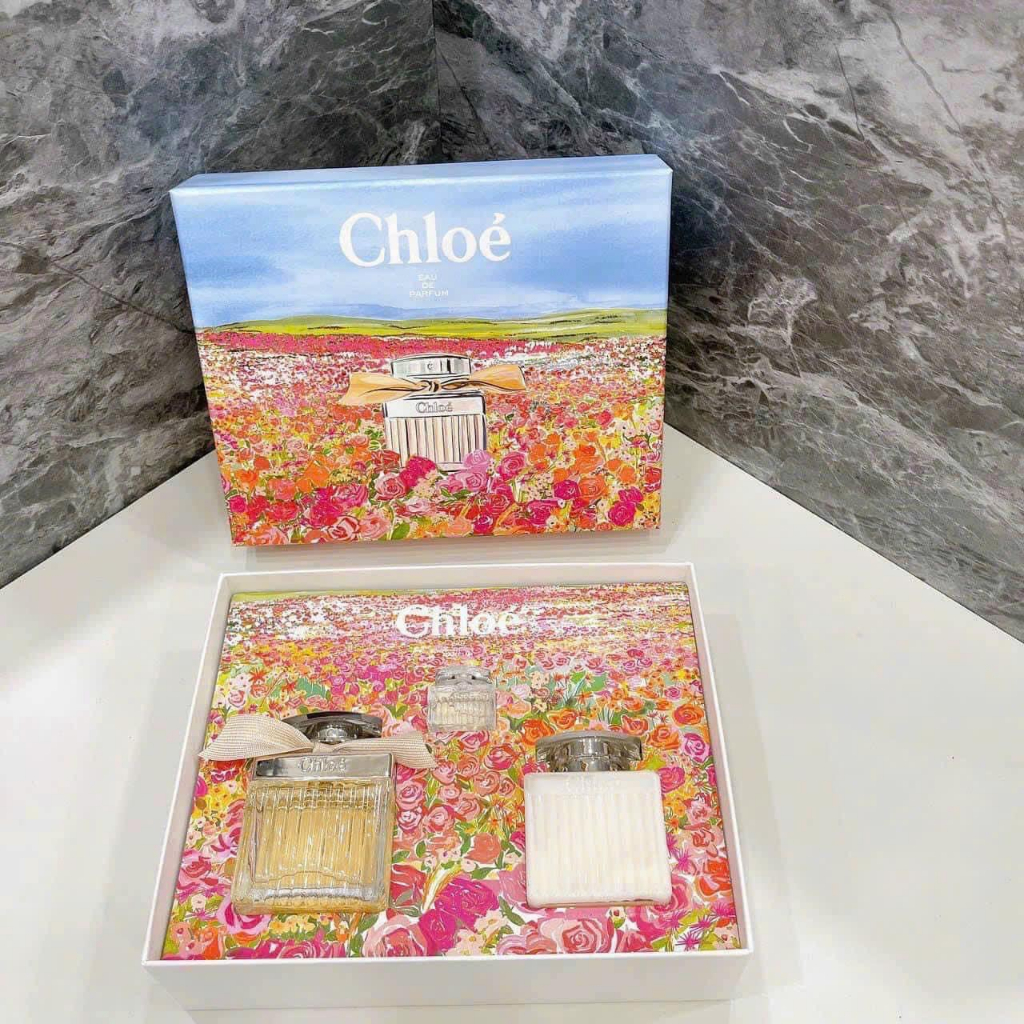 Set Nước Hoa Nữ Chloé Gift Set 3 Món (EDP 75ml + Dưỡng Thể 100ml + EDP 5ml) - Scent of Perfumes