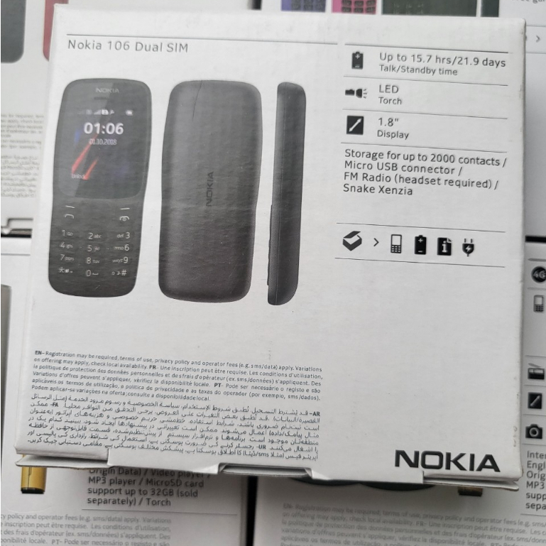 Điện thoại giá rẻ nokia 106 4G  2 sim Chính hãng. Bảo Hành 6 tháng. 1 đổi 1 trong 2 tháng