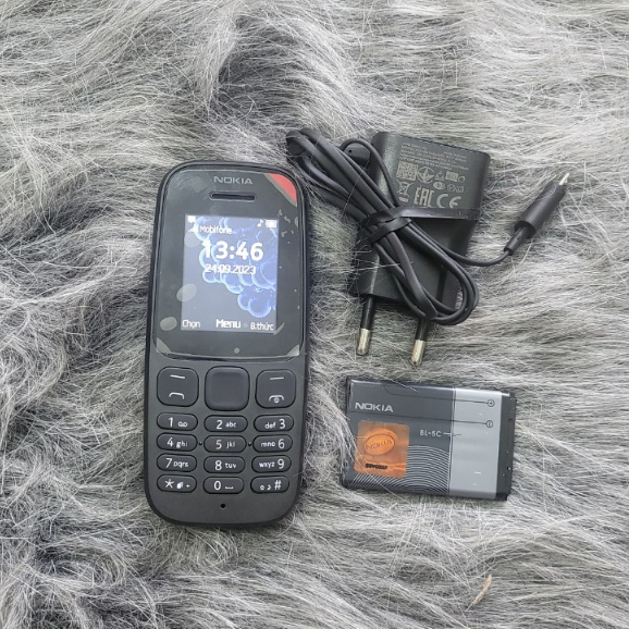 Điện thoại giá rẻ nokia 105  chính hãng 1sim. loa to sóng khỏe .BH 6 THÁNG.1 đổi 1 trong 2 tháng......