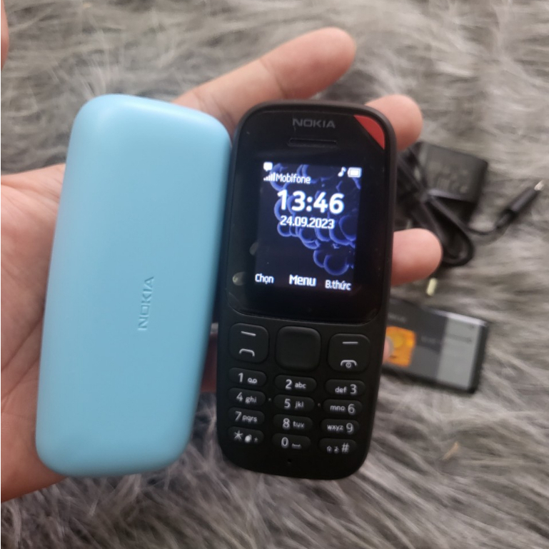 Điện thoại giá rẻ nokia 105  chính hãng 1sim. loa to sóng khỏe .BH 6 THÁNG.1 đổi 1 trong 2 tháng......