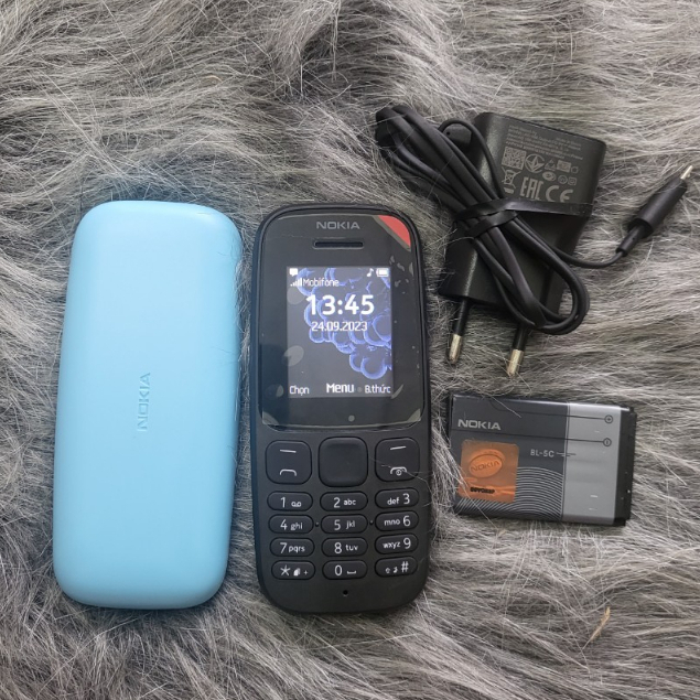 Điện thoại giá rẻ nokia 105  chính hãng 1sim. loa to sóng khỏe .BH 6 THÁNG.1 đổi 1 trong 2 tháng......